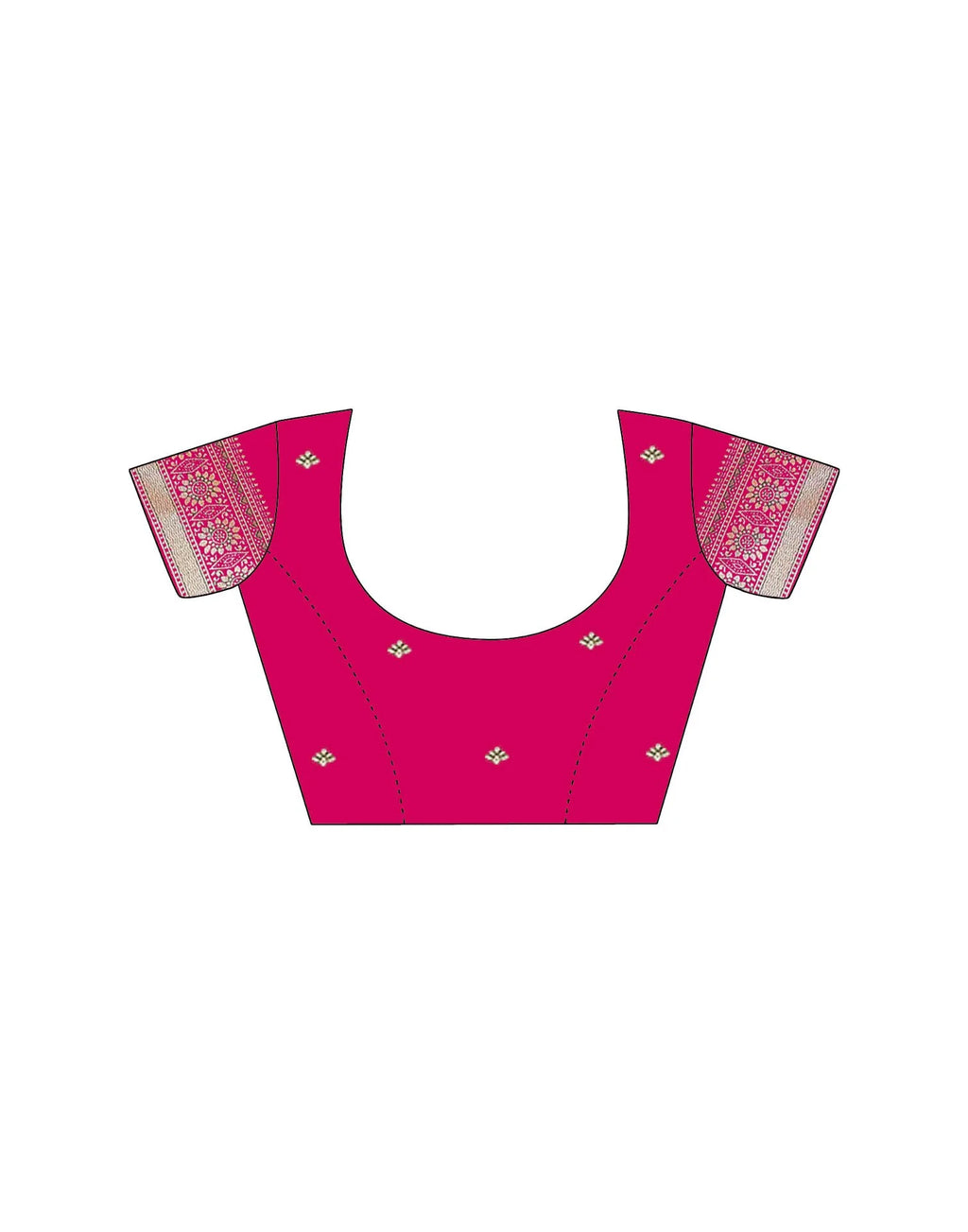 Rani Pink Silk Woven Banarasi Saree