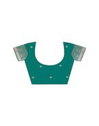 Teal Green Silk Woven Banarasi Saree