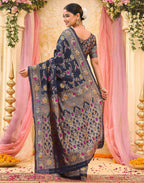 Black Silk Woven Banarasi Saree
