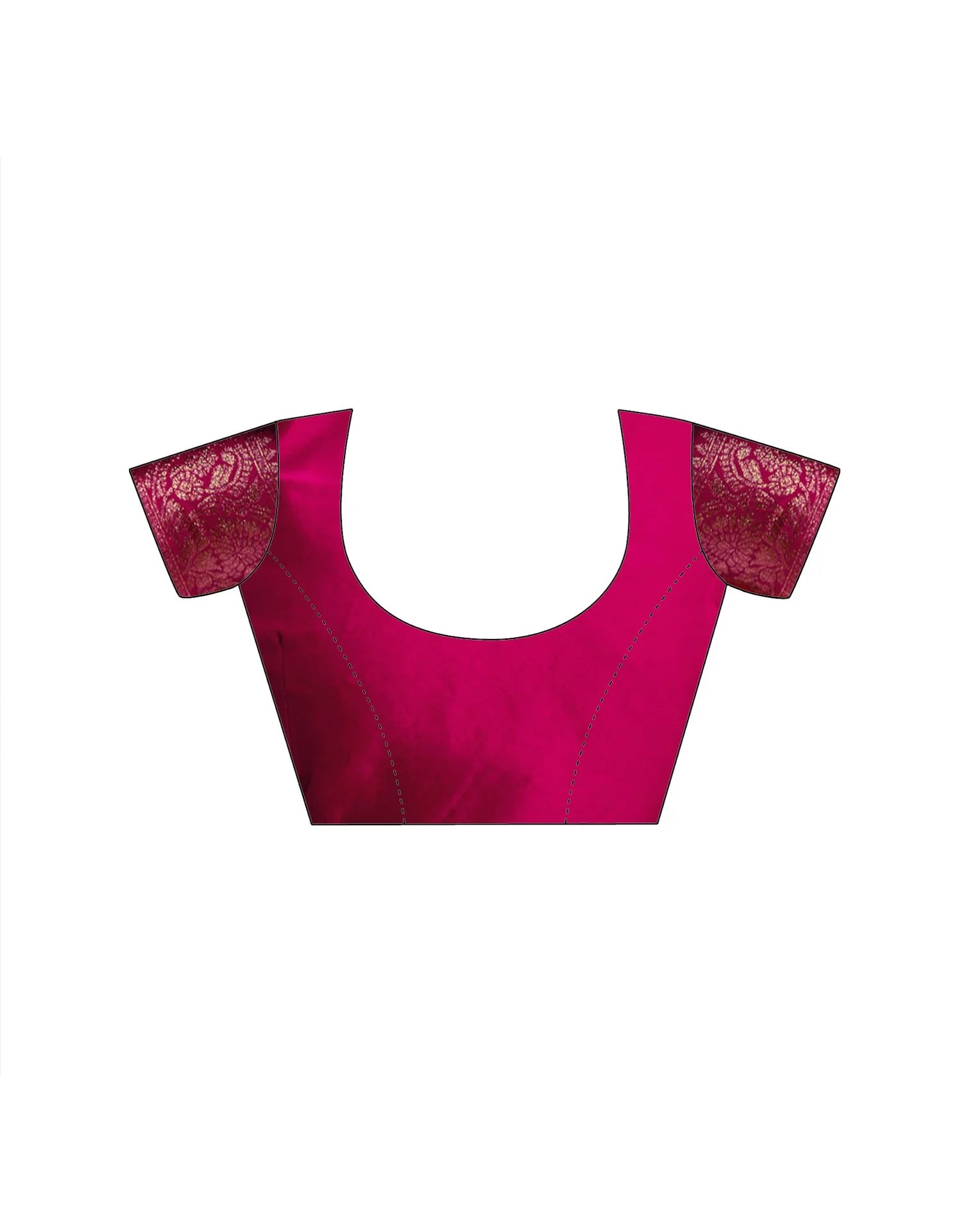 Rani Pink Silk Woven Banarasi Saree