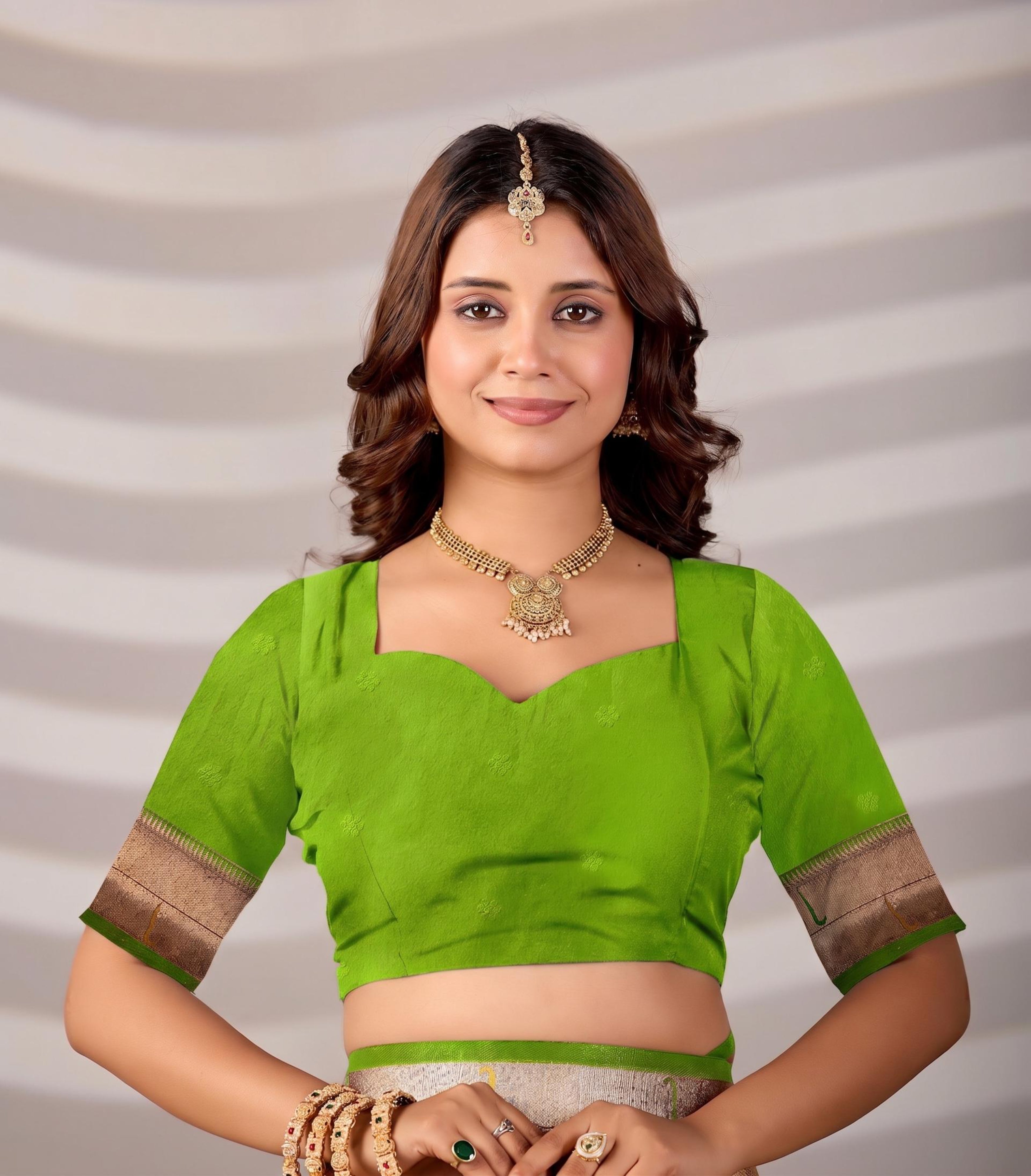 Green Silk Woven Paithani Saree With Weaving Zari Work